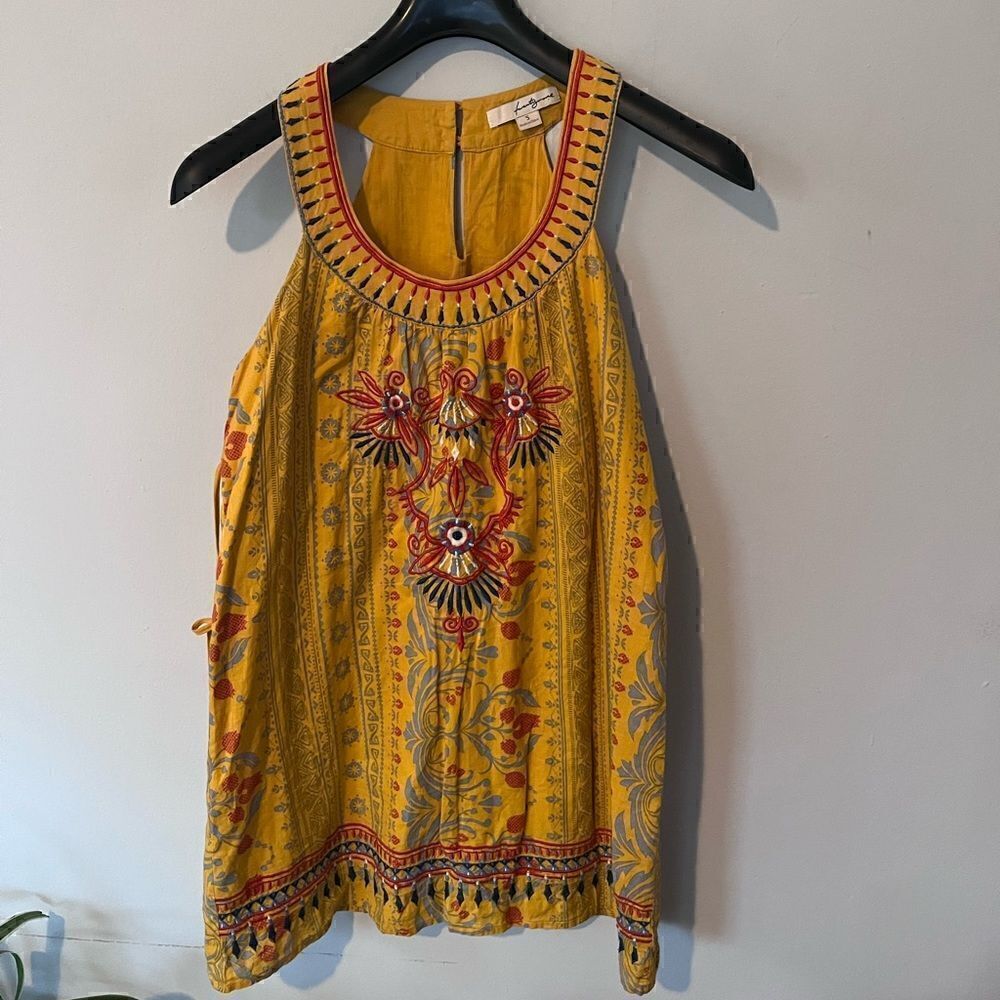 Twenty one | embroidered yellow sundress